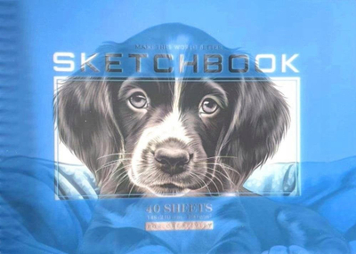 Fletore vizatimi NoName Sketchbook, A5, 40 fletë, kapak me qen