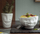 Çupë Tassen Winking Face 16oz, porcelan, brendësi saffron, e bardhë