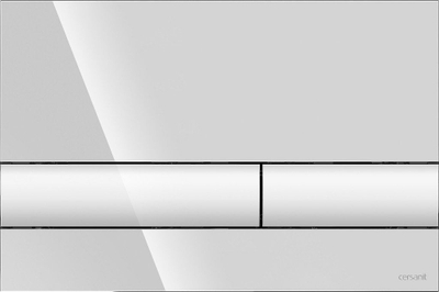 Buton shkarkimi Cersanit Tech Line, plastikë, krom me shkëlqim
