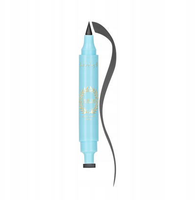 Eyeliner me stampë Eveline Lovely Papillon, rezistent ndaj ujit, i zi