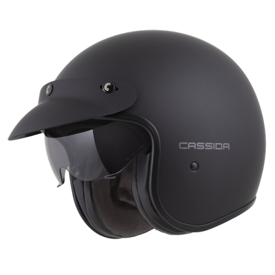 Helmeta Cassida Oxygen Solid 2.0, e zezë mate/gri e errët, XXL (63-64)