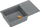 Lavamanoj kuzhine graniti GraniteQ EVAN 136 XL, 1 tas, sifon me buton Push To Open, silver stone me elemente bakri