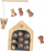 Lojë edukative Egmont Toys Doggies, lojë shkathtësie, druri, shumëngjyrëshe
