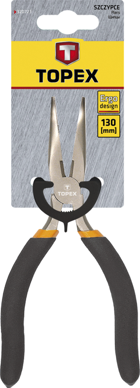 Këpucëza precize Topex 32D723, 130mm, maje e lakuar
