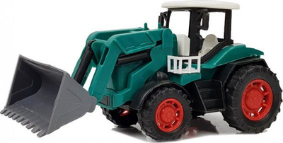 Set lodrash Leantoys Power Super Truck, xhip me rimorkio, eskavator me fërkim, i kuq