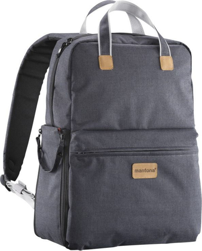 Çantë shpine Mantona Urban Companion 21345, për laptop, urbane, e zezë