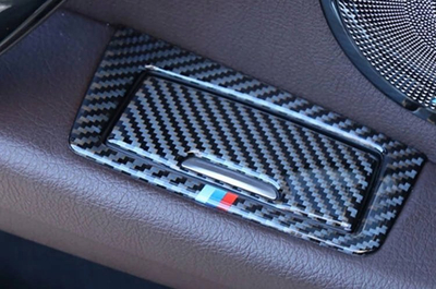 Kornizë hiri karboni për derë BMW 3 Series F30, 2013–2015, ABS, fibër karboni, e zezë