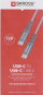 Kabllo USB C në USB C Skross, 120 cm, gërshetume, gri