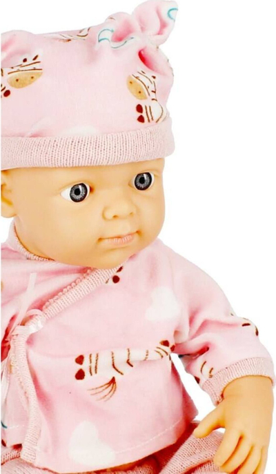 Kukull bebe Mega Creative 482468, 30 cm, trup i butë, rozë