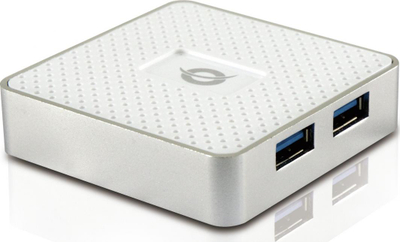 Hub USB Conceptronic me 4-porte USB 3.0, i bardhë 