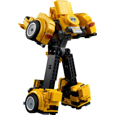 Set ndërtimi LEGO Icons Transformers Bumblebee 10338, 950 pjesë, model konvertues, i verdhë