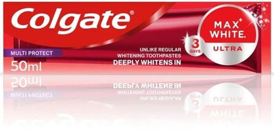 Pastë dhëmbësh Colgate Max White Ultra Multi Protect, zbardhuese, 50 ml