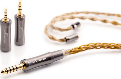 Kabllo audio Kinera Imperial Gleipnir, MMCX, 8 bërthama 6N OCC, e artë