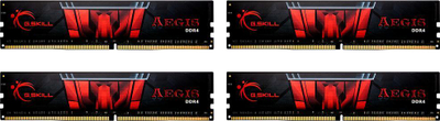 Memorie G.Skill Aegis, DDR4, 64 GB, 2400 MHz, CL15, F4-2400C15Q-64GIS