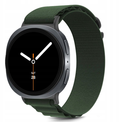Rrip ore Tech-Protect Nylon Stripe, Samsung Galaxy Watch 8 8 Classic, najlon, jeshil