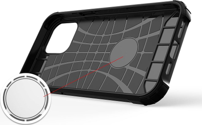 Футрола за телефон Hybrid Armor, за iPhone 13 Pro Max, два слоја, сребрена
