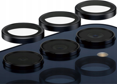 Mbrojtës kamere PanzerGlass Samsung Galaxy A35 Hoops, xham mbrojtës, kornizë alumini, i zi