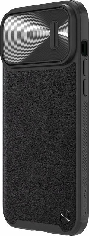 Kapak telefoni Nillkin CamShield Leather Case S për iPhone 13 Pro Max, me mbrojtje kamere, material lëkure, i zi