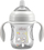 Чаша за тренирање Chicco Transition Cup 4m+, 200 ml, со рачки, сива