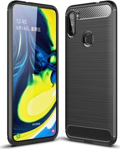 Maskë telefoni Beline Carbon Case Samsung M11 M115, gome e fortë, anti-shok, e zezë