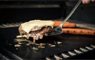 Подлоги за скара Grill Mat 5 Pcs 23471, сет 5 парчиња, нелепливи, црни