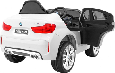 Makina elektrike për kalamaj BMW X6M, me pult, drita LED, e bardhë