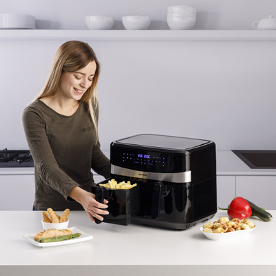 Fritezë me ajër Taurus Digital Duo AF2600D, 2x4.5L, 2600W, e zezë