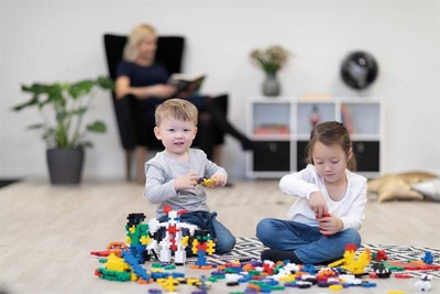 Set blloqesh ndërtimi Plus Plus Big Basic EDU, 400 copë, shumëngjyrësh