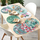 Set napronash “Rio De Janeiro”, rrumbullak 35 cm, polipropilen, blu jeshile