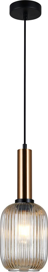 Llambadar varëse Netlighting ITLPND, 1xE27, xham ambër, bronz