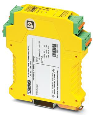Relé sigurie Phoenix Contact PSR-SCP-24UC/ESA4/3X1/1X2/B, 3NO 1NC, 24V AC/DC, e verdhë