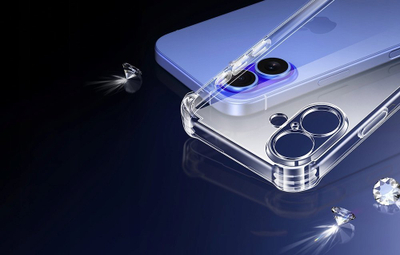 Çakëll telefoni Ugreen Bright Cushion CA101 për iPhone 16, TPU i butë, transparent