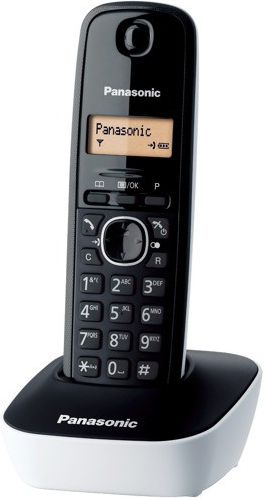 Telefon pa tela Panasonic KX-TG1611PDW, DECT, me ekran LCD, i bardhë