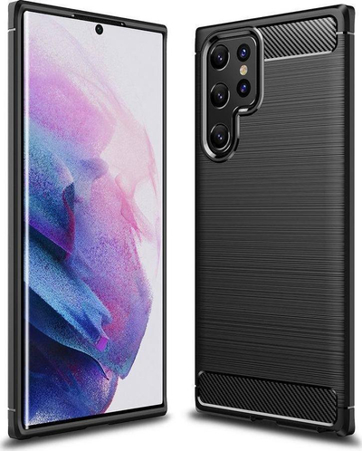 NoName kapak karboni për Samsung Galaxy S22 Ultra, ngjyrë e zezë
