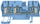 Bllok terminal Weidmuller A3C 2.5mm², 3 përçues, blu