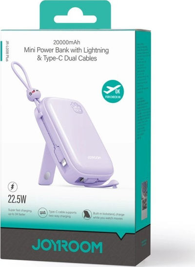 Powerbank Joyroom JR-L008 Plus Cutie Series, 20000mAh, 22.5W, lejla