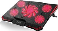 Pllakë ftohëse për laptop Inca INC-611GMS, 17", 5 ventilatorë LED, e zezë