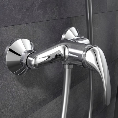 Bateri dushi Schütte Athos, njëlevëshe, lidhje zorre 1/2", krom