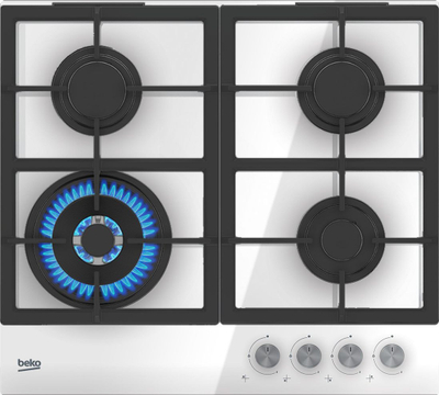 Pianurë gazi Beko HILW64225SW, 4 vatra, e bardhë