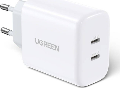 Karikues muri Ugreen CD243, 2x USB C, 40W, i bardhë