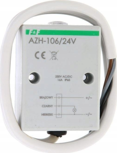 Rele fotografike AZH-106, 24V AC/DC, 16A, e bardhë