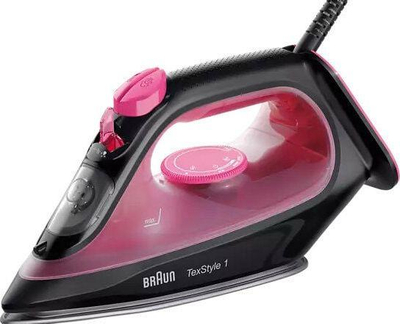 Hekuri me avull Braun TexStyle 1 SI1070PU, 2000W, 220ml, i zi/rozë