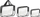 Set çantash organizuese Transparent Necessities, 3 pjesë, PVC, transparente