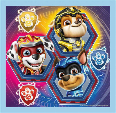 Puzzle për kalamaj Trefl PAW Patrol Mighty Pups 3n1, 20 36 50 copa, shumëngjyrësh