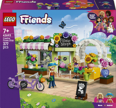Set ndërtimi LEGO Friends Creative Flower Shop 42693, 377 pjesë, 7+
