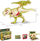 Lodër dinosaur Trifox T-Rex, skelet për tu montu, 21.5 cm, jeshile