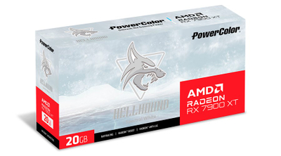 Kartë grafike PowerColor AMD Radeon RX 7900 XT Hellhound, 20GB GDDR6, PCIe 4.0, e bardhë