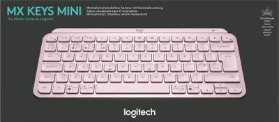 Tastierë Logitech MX Keys Mini Wireless (920-010500), UK, rozë