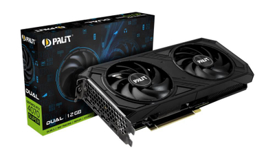 Kartë grafike Palit Dual GeForce RTX 4070 SUPER, 12GB GDDR6X, e zezë