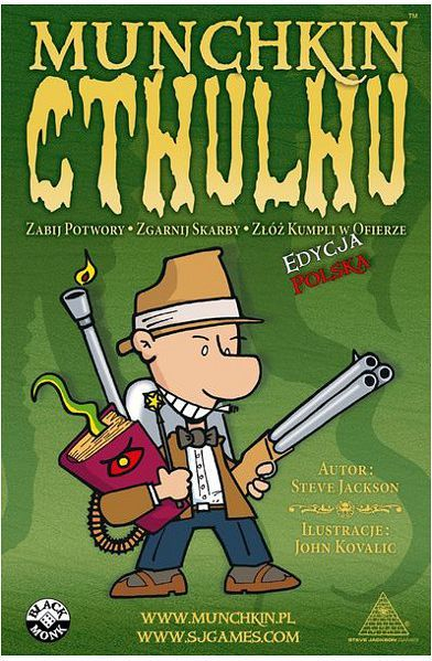 Lojë me letra Black Monk Munchkin Cthulhu 9053, 2-6 lojtarë, rregulla polonisht, shumëngjyrëshe